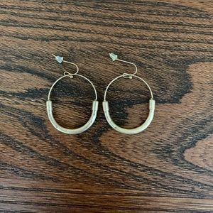 FREE WITH PURCHASE Gold Dangle Hoop Earrings